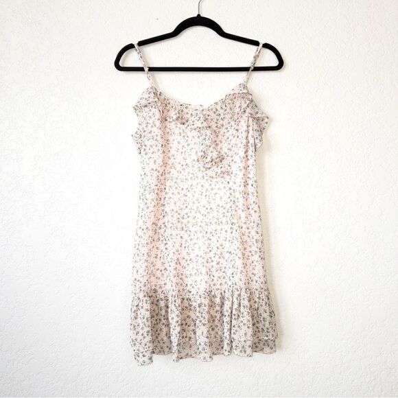 Lulu’s Pink Sing Sweetly Floral Print Mini Dress Size Small - Picture 2 of 8